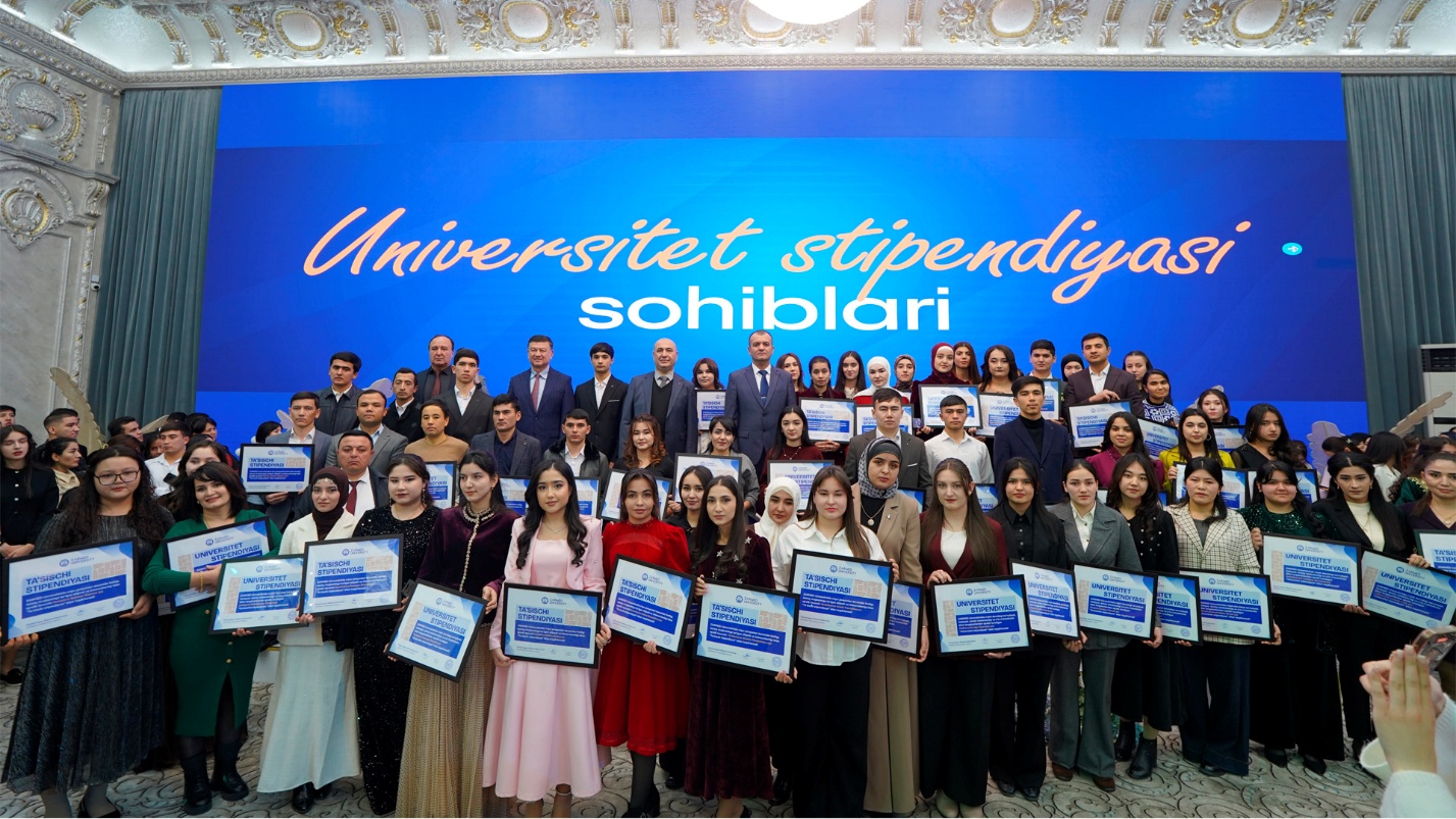 University stipend recipients group photo